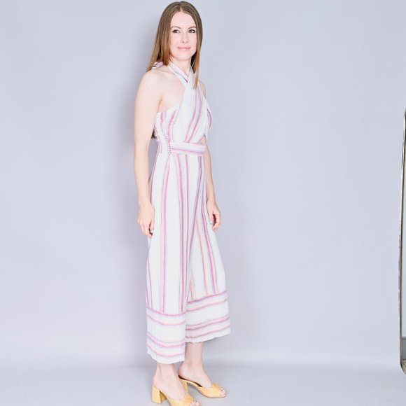 AMANDA UPRICHARD Christie Striped Jumpsuit NWT S & M - Picture 3 of 8